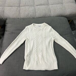 Women's Cable Knit Sweater - Cream